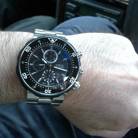 Best oris prodiver chronograph titanium black dial