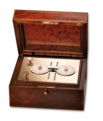 A modern replica of Nicolas Rieussec’s ink-droplet chronograph from 1821