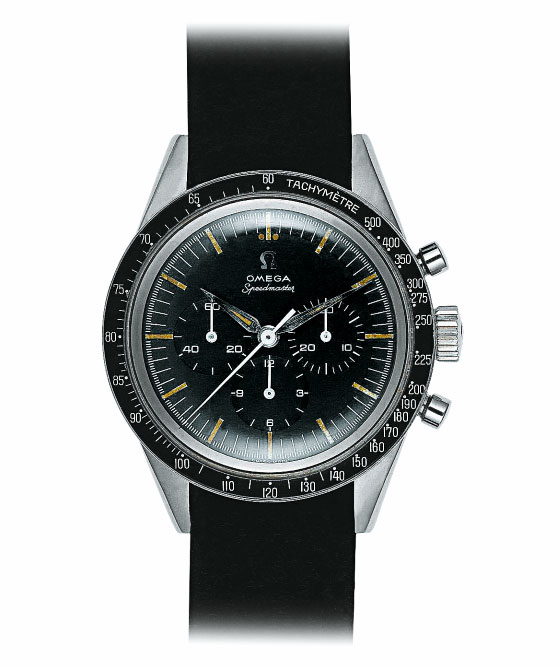 Rocket Watch: The Replica Omega Speedmaster Moonwatch Black Dial Rubber Steel Watch