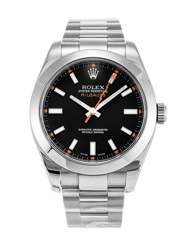 Swiss Fake Rolex Milgauss Black Dial Steel Timepieces