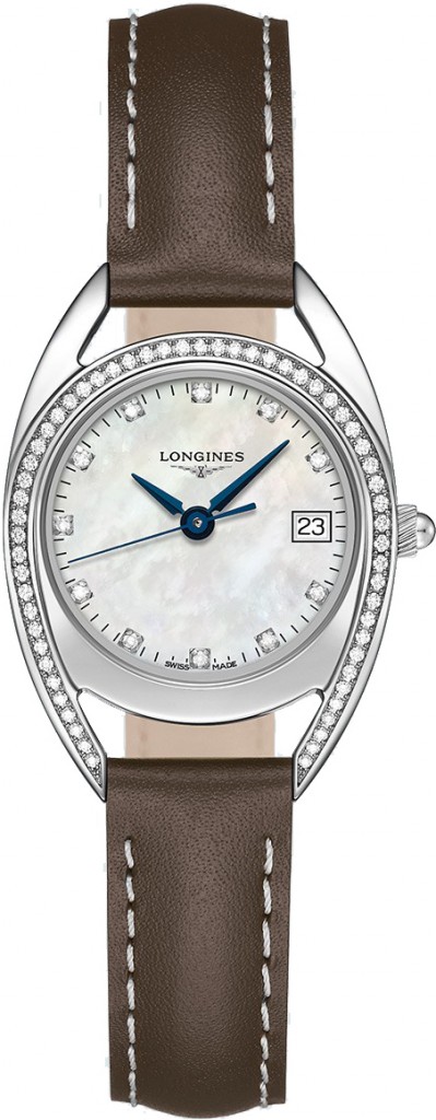 White Mother-Of-Pearl Dials Diamonds Bezel Longines Equestrian Copy Watches