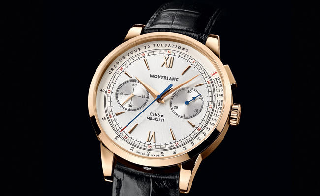 Red Gold Montblanc Heritage Spirit Pulsograph Replica Watch