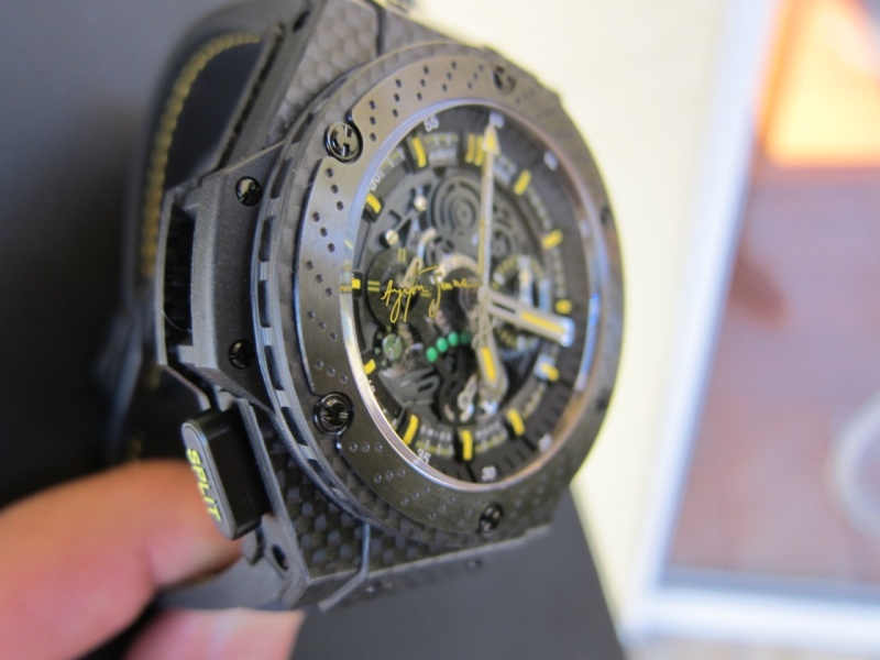 Cheap hublot geneve king power ayrton senna limited edition auto black replica watch