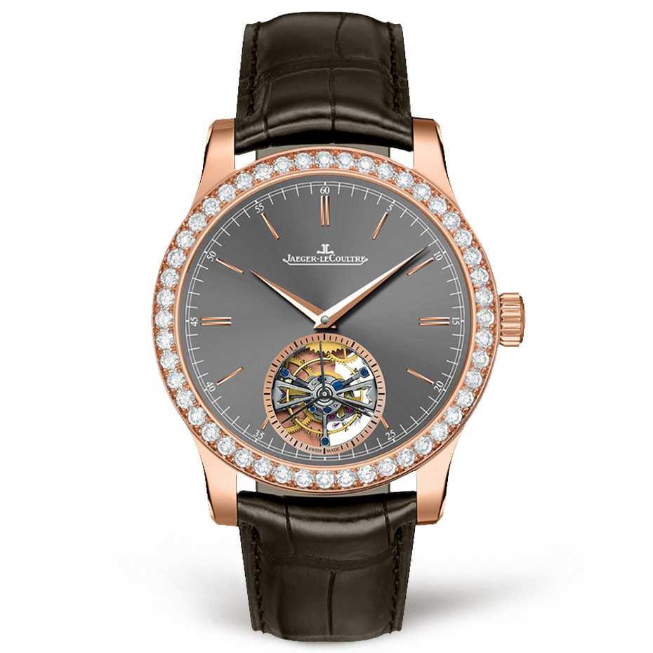 Diamonds bezel jaeger lecoultre master grand tourbillon replica watch