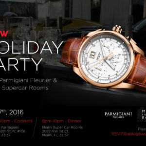 INVITATION: Evening With Parmigiani Fleurier Watches & Super Cars With aBlogtoWatch In Miami, Florida On December 7th, 2016 Shows & Events